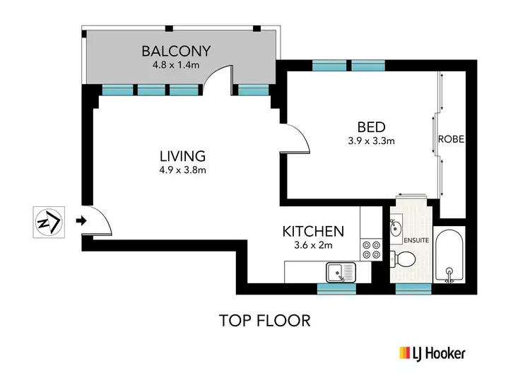 Floorplan of Homely unit listing, 13/22-24 Longueville Road, Lane Cove NSW 2066