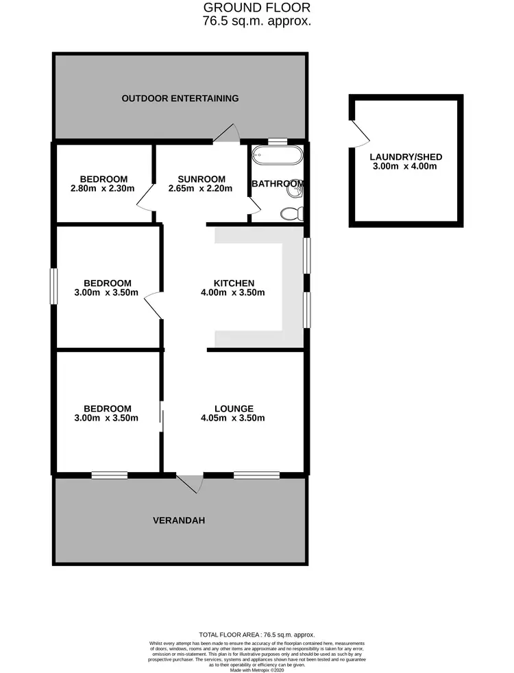 Floorplan of Homely house listing, 1A Albury Street, Abermain NSW 2326