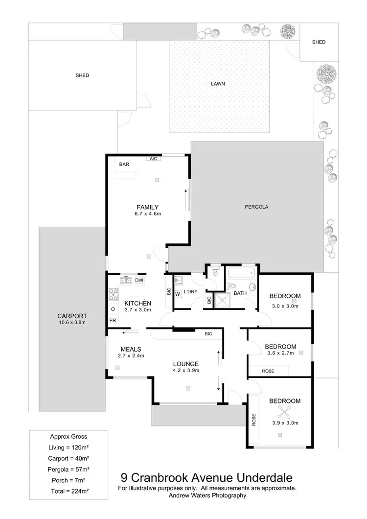 Floorplan of Homely house listing, 9 Cranbrook Avenue, Underdale SA 5032
