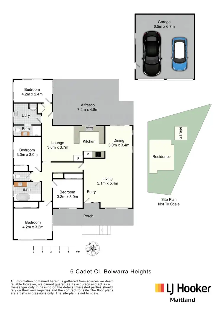 Floorplan of Homely house listing, 6 Cadet Close, Bolwarra Heights NSW 2320