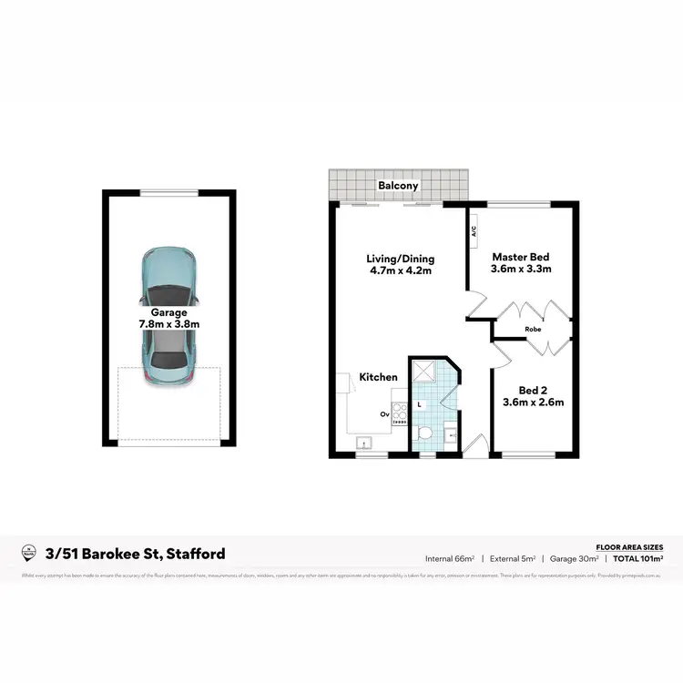 Floorplan of Homely apartment listing, 3/51 Barokee Street, Stafford QLD 4053