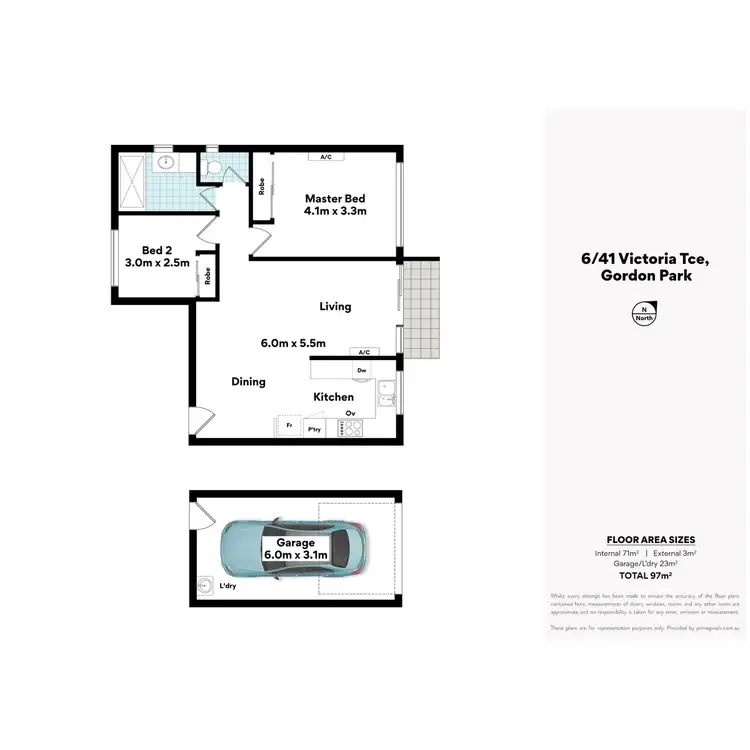Floorplan of Homely apartment listing, 6/41 Victoria Terrace, Gordon Park QLD 4031
