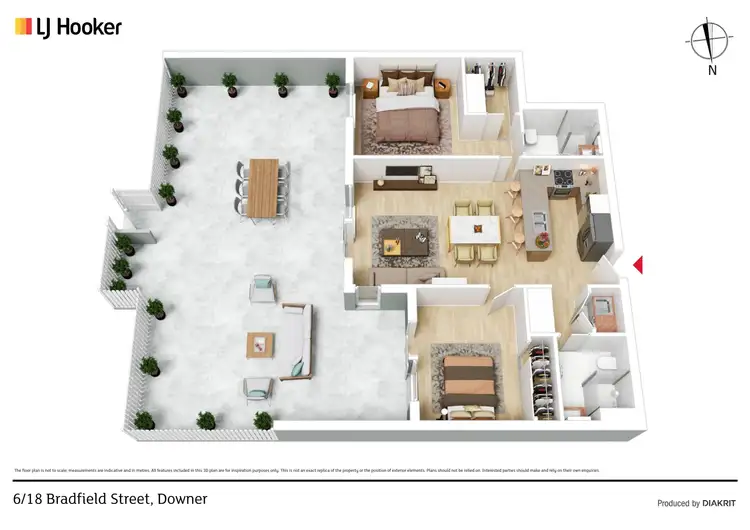 Floorplan of Homely unit listing, 6/18 Bradfield Street, Downer ACT 2602