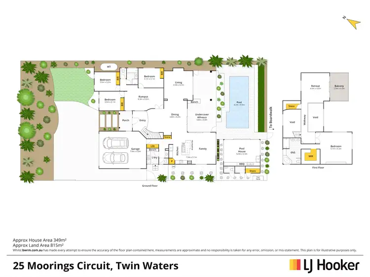 Floorplan of Homely house listing, 25 Moorings Circuit, Twin Waters QLD 4564