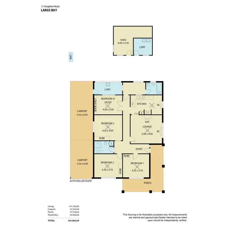 Floorplan of Homely house listing, 11 Claughton Road, Largs Bay SA 5016