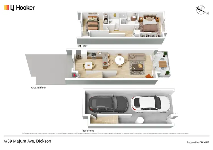 Floorplan of Homely townhouse listing, 4/39 Majura Avenue, Dickson ACT 2602