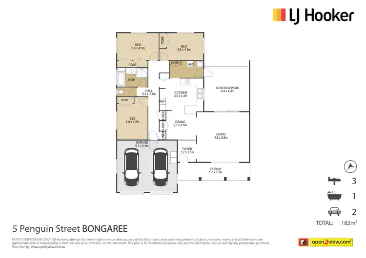 Floorplan of Homely house listing, 5 Penguin Street, Bongaree QLD 4507