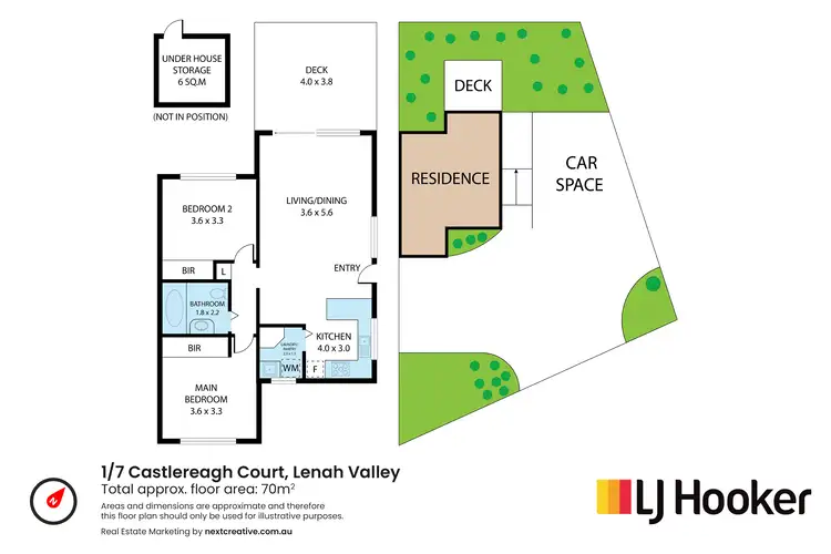 Floorplan of Homely unit listing, 1/7 Castlereagh Court, Lenah Valley TAS 7008
