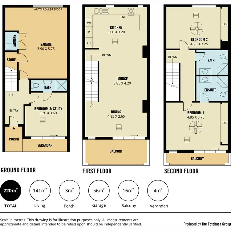 Floorplan of Homely townhouse listing, 4/1-3 Peninsula Drive, Mawson Lakes SA 5095