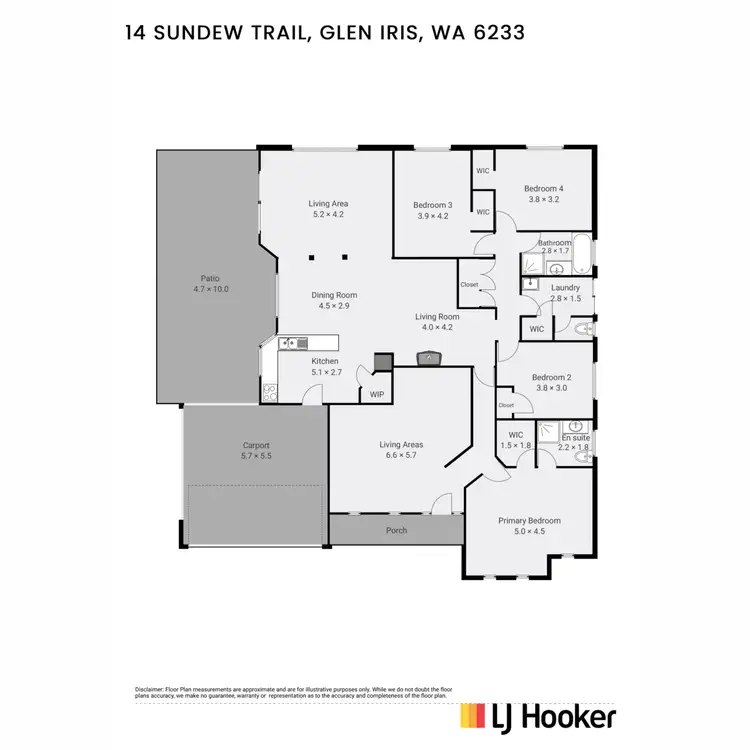 Floorplan of Homely house listing, 14 Sundew Trail, Glen Iris WA 6230