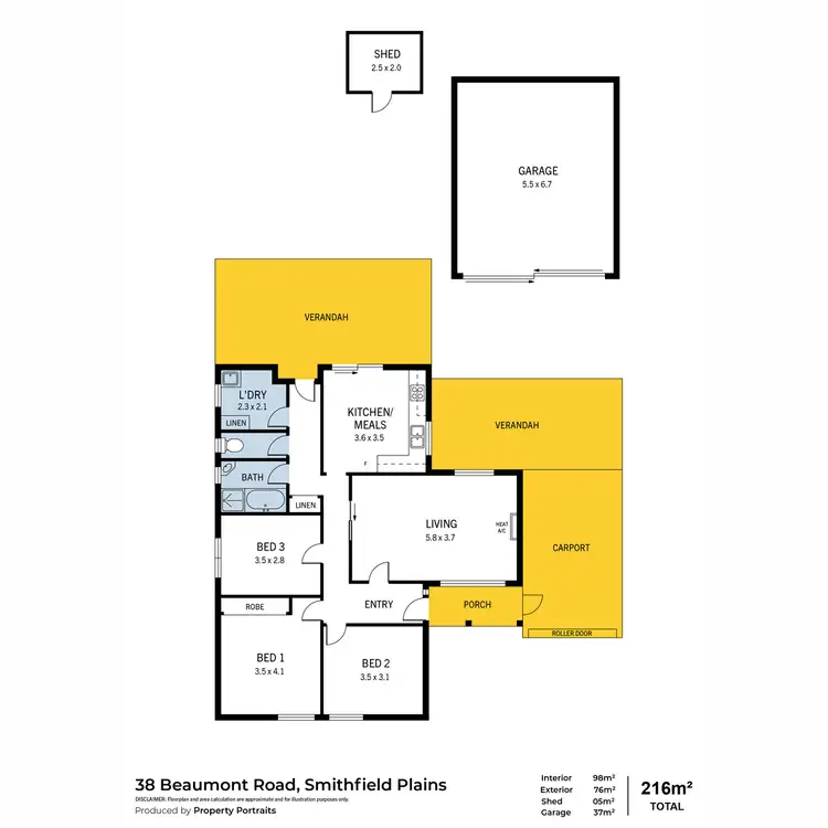 Floorplan of Homely house listing, 38 Beaumont Road, Smithfield Plains SA 5114