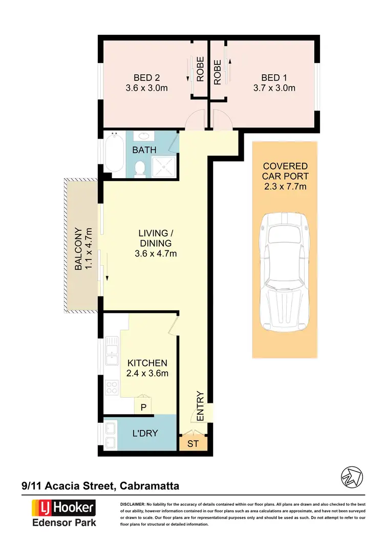 Floorplan of Homely unit listing, Unit 9/11 Acacia Street, Cabramatta NSW 2166