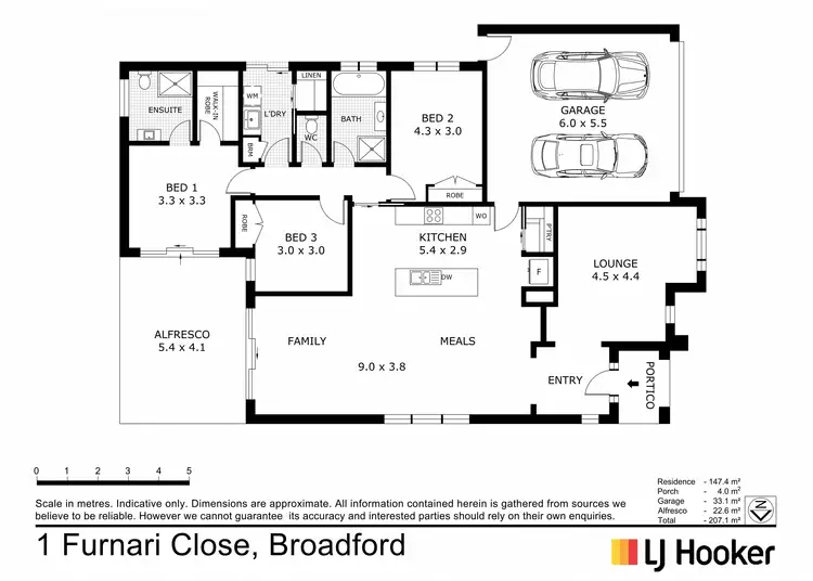 Floorplan of Homely house listing, 1 Furnari Close, Broadford VIC 3658