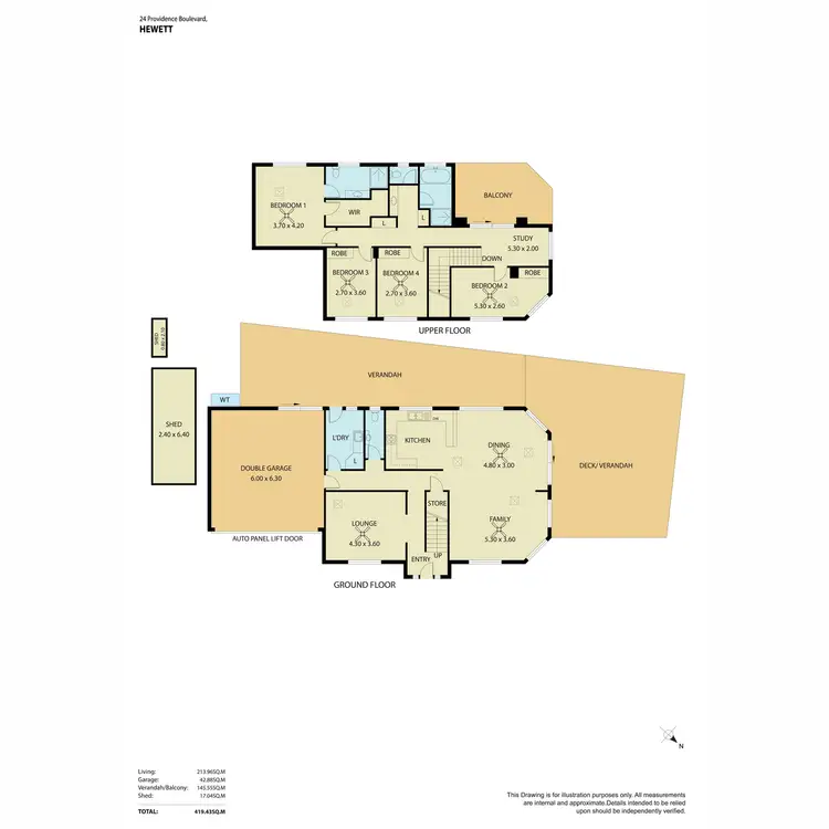Floorplan of Homely house listing, 24 Providence Boulevard, Hewett SA 5118
