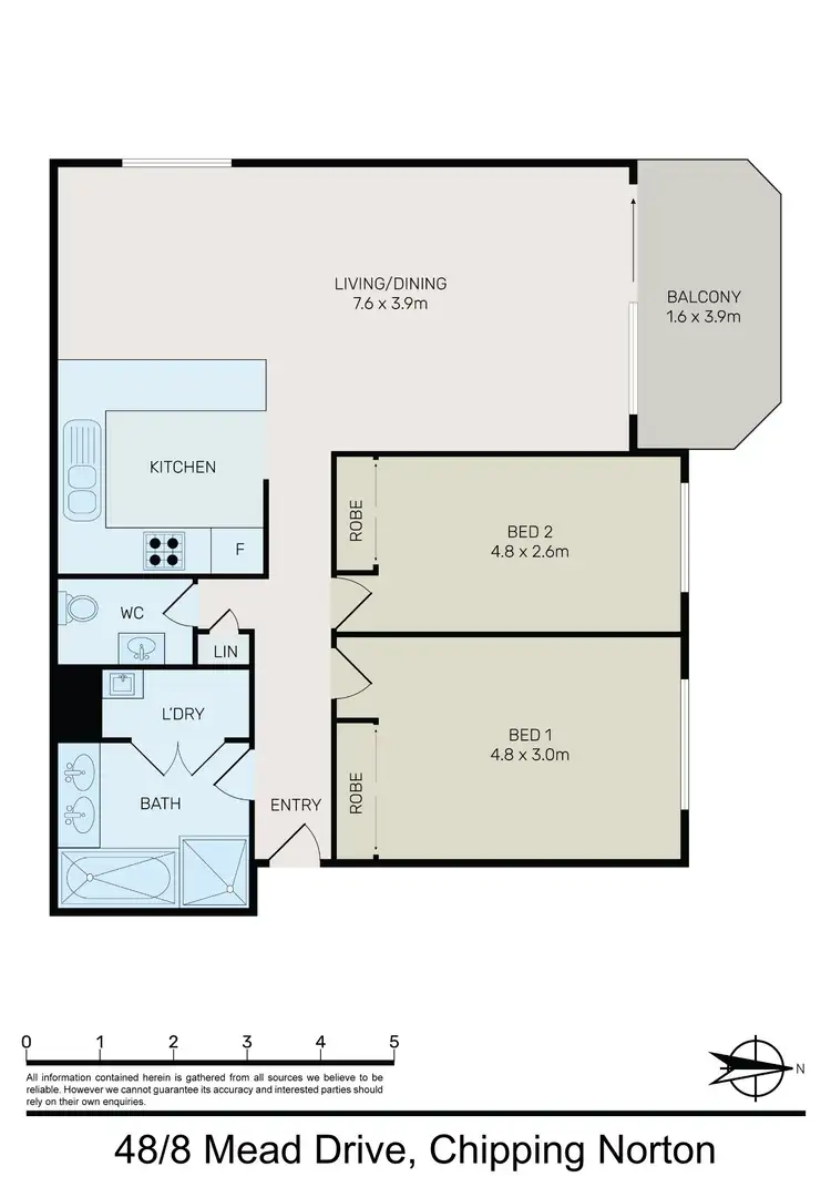 Floorplan of Homely unit listing, 48/8 Mead Drive, Chipping Norton NSW 2170