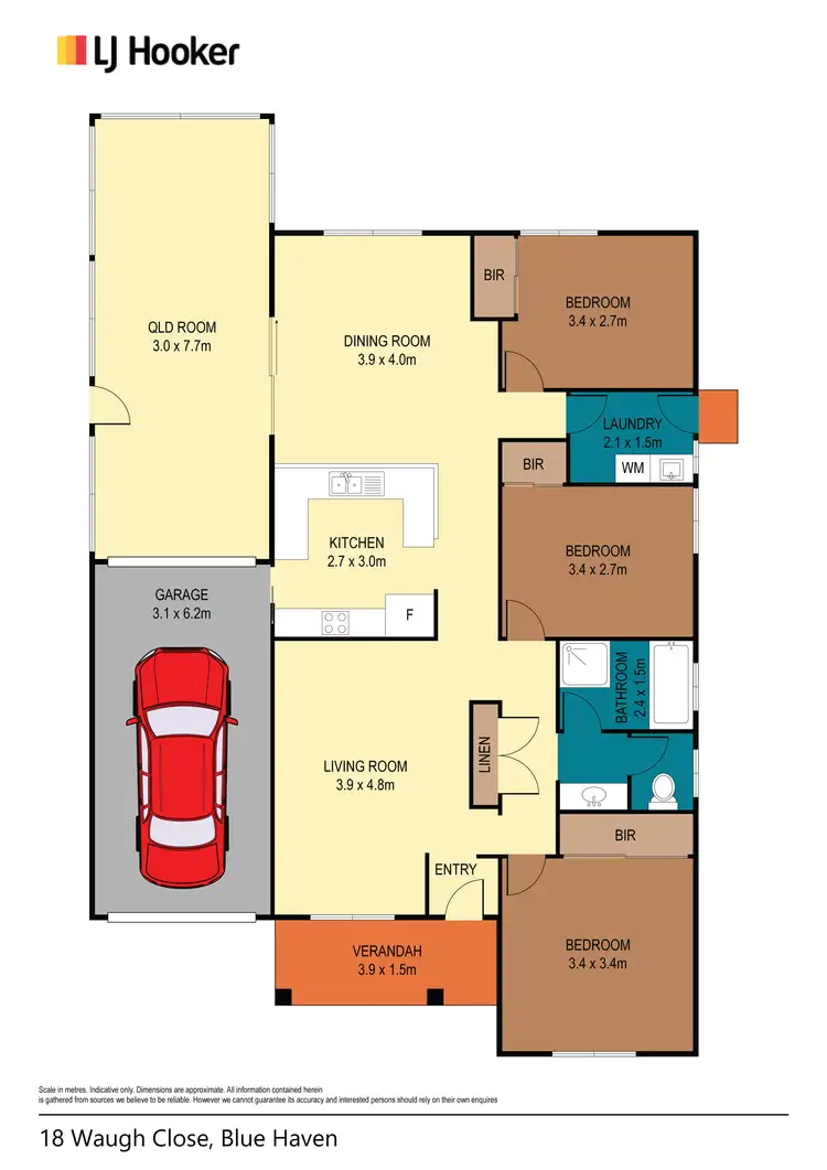 Floorplan of Homely house listing, 18 Waugh Close, Blue Haven NSW 2262