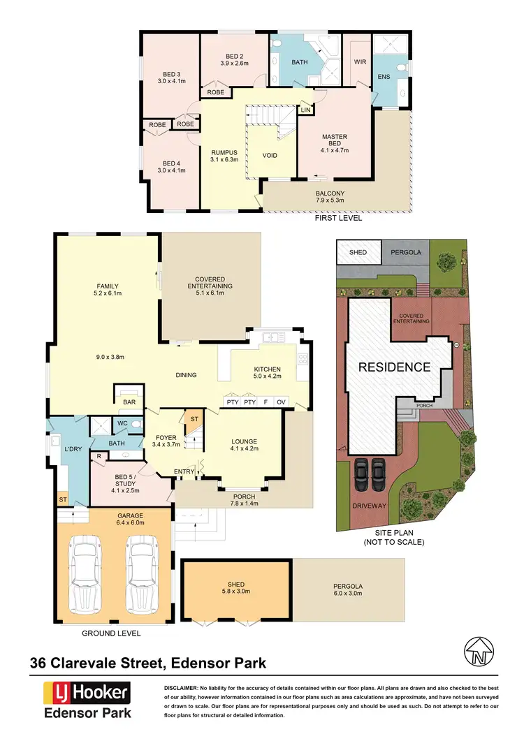 Floorplan of Homely house listing, 36 Clarevale Street, Edensor Park NSW 2176