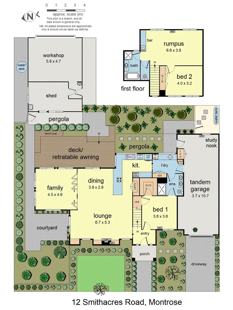 Floorplan of Homely house listing, 12 Smithacres Road, Montrose VIC 3765
