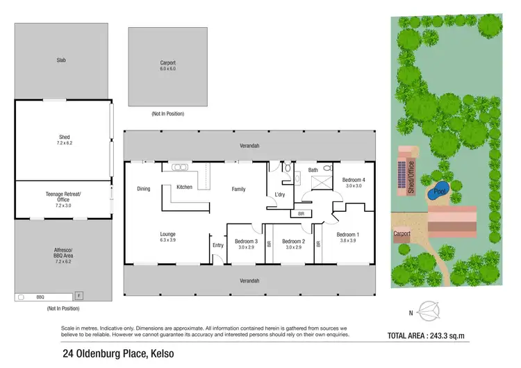 Floorplan of Homely rural property listing, 24 Oldenburg Place, Kelso QLD 4815