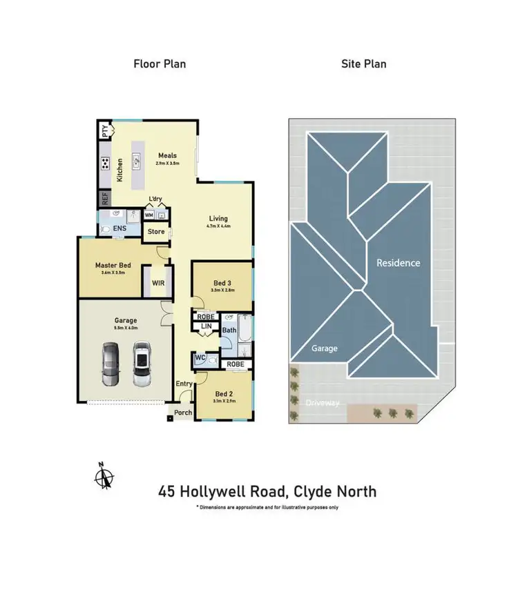 Floorplan of Homely house listing, 45 Hollywell Road, Clyde North VIC 3978