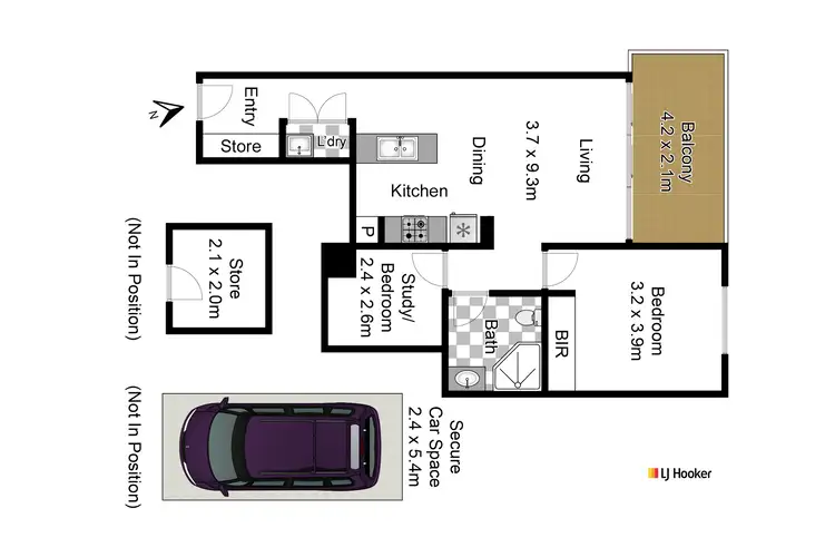 Floorplan of Homely unit listing, B408/7-13 Centennial Avenue, Lane Cove NSW 2066