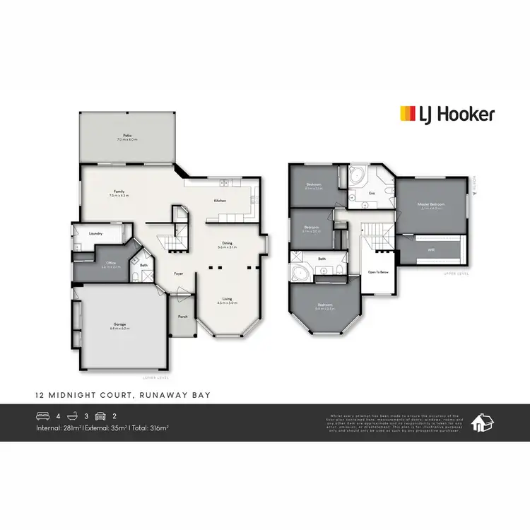 Floorplan of Homely house listing, 12 Midnight Court, Runaway Bay QLD 4216