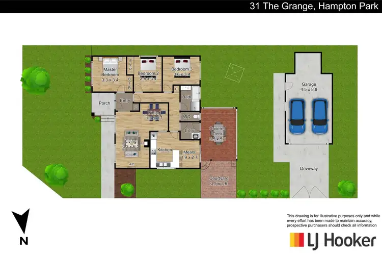 Floorplan of Homely house listing, 31 The Grange, Hampton Park VIC 3976