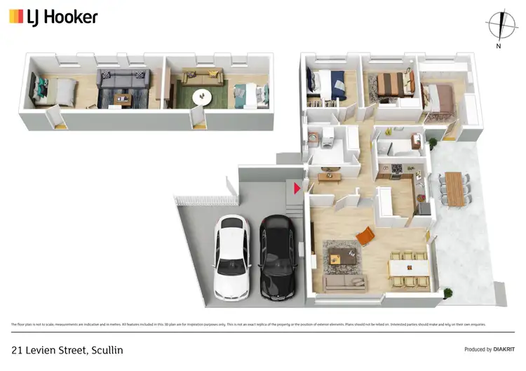 Floorplan of Homely house listing, 21 Levien Street, Scullin ACT 2614