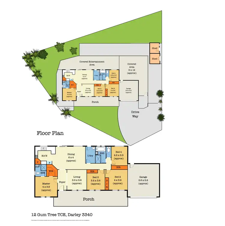 Floorplan of Homely house listing, 12 Gum Tree Terrace, Darley VIC 3340