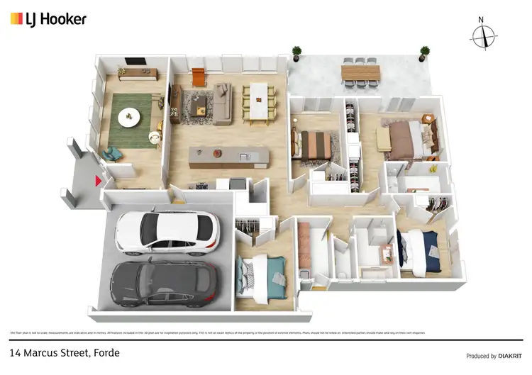 Floorplan of Homely house listing, 14 Marcus Street, Forde ACT 2914