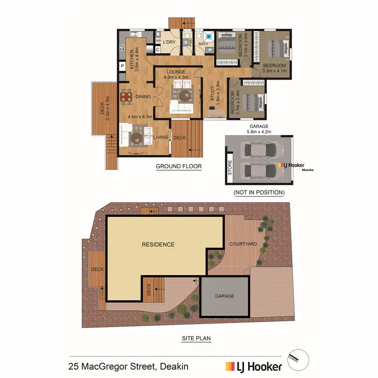 Floorplan of Homely house listing, 1/25 MacGregor Street, Deakin ACT 2600