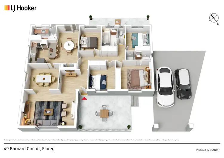 Floorplan of Homely house listing, 49 Barnard Circuit, Florey ACT 2615
