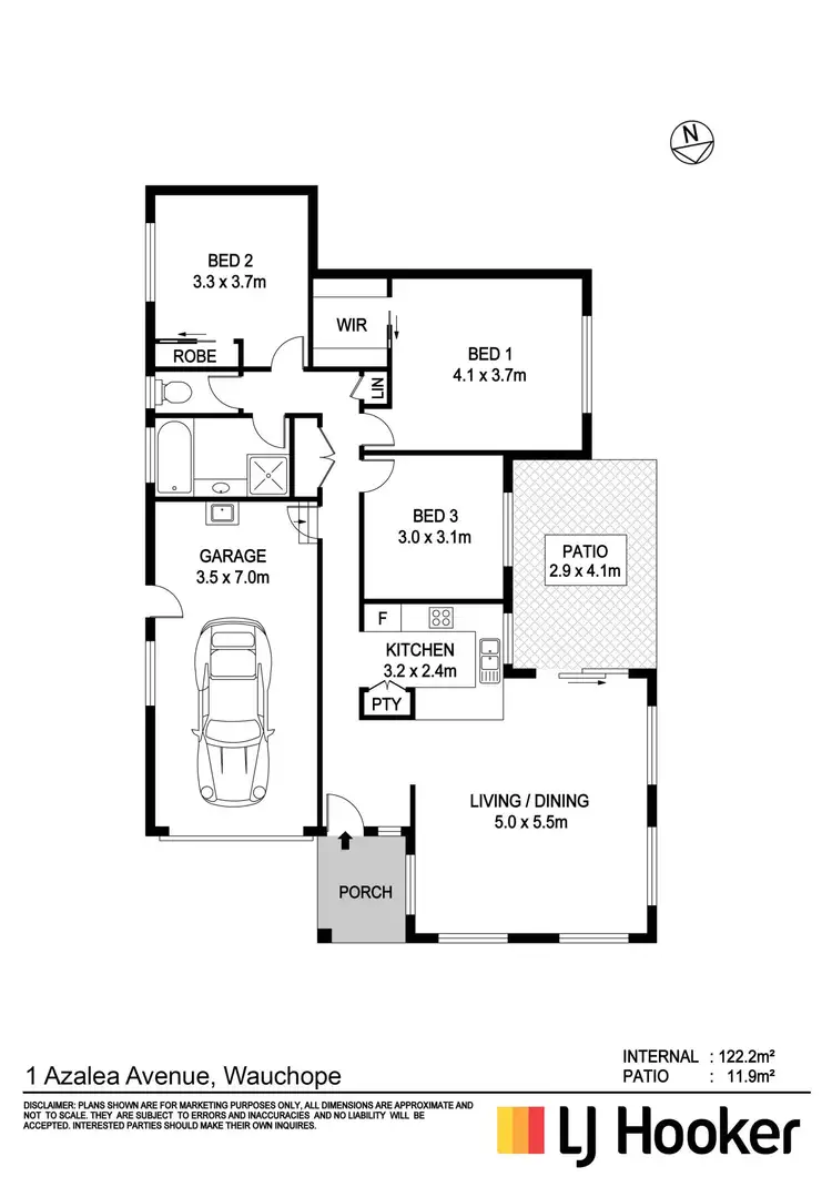 Floorplan of Homely house listing, 1 Azalea Avenue, Wauchope NSW 2446
