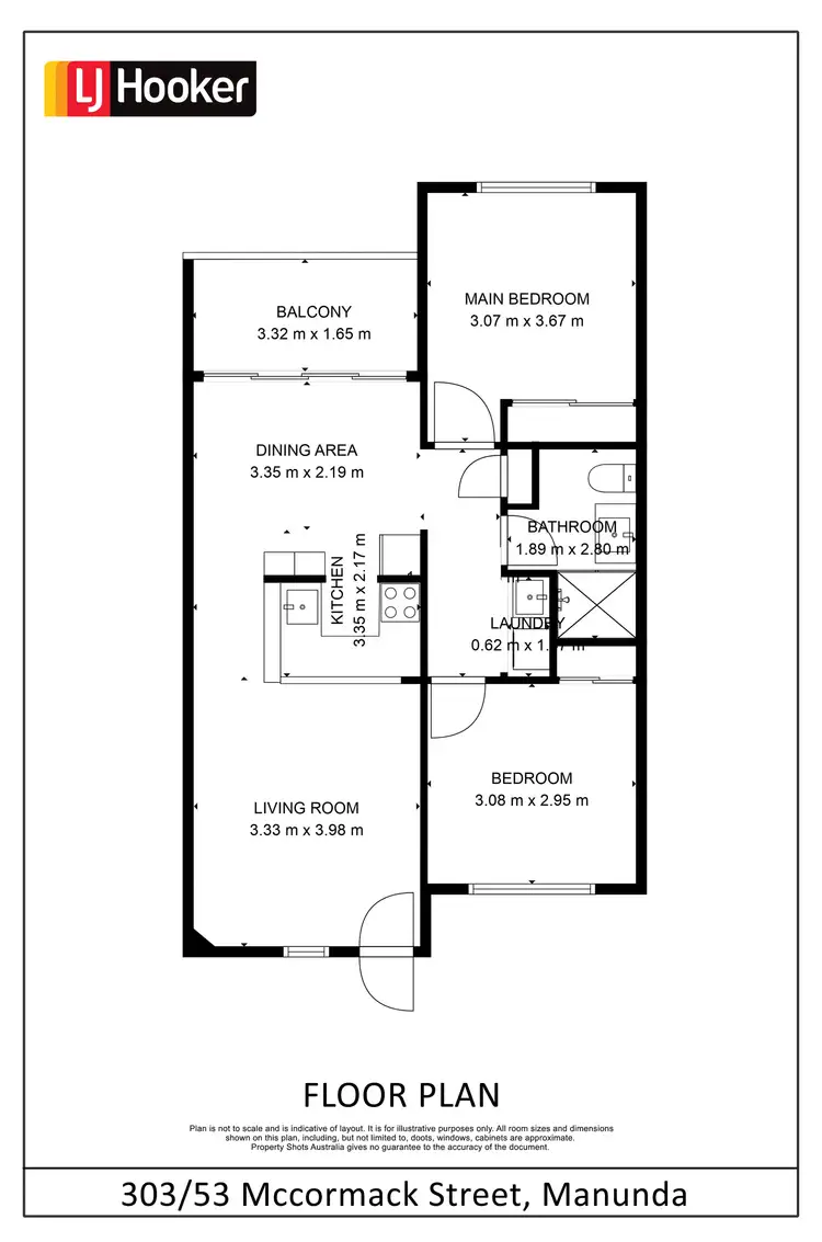 Floorplan of Homely unit listing, Unit 303/53 McCormack Street, Manunda QLD 4870