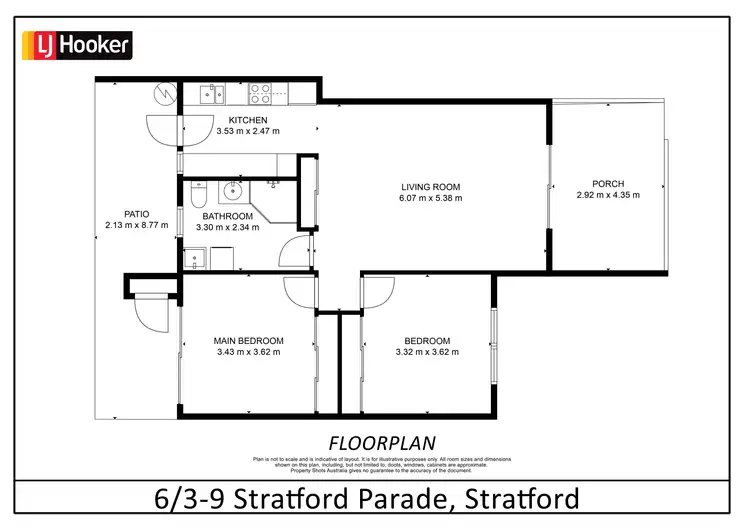 Floorplan of Homely unit listing, 6/3-9 Stratford Parade, Stratford QLD 4870