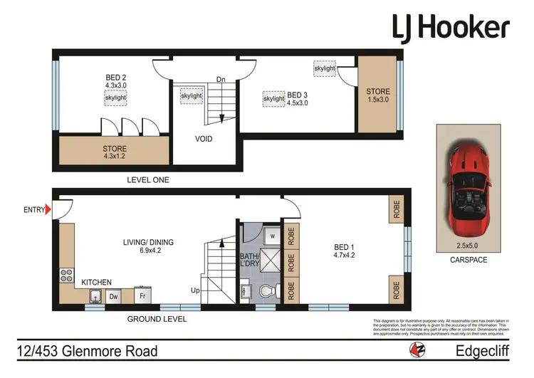 Floorplan of Homely apartment listing, 12/453 Glenmore Road, Edgecliff NSW 2027