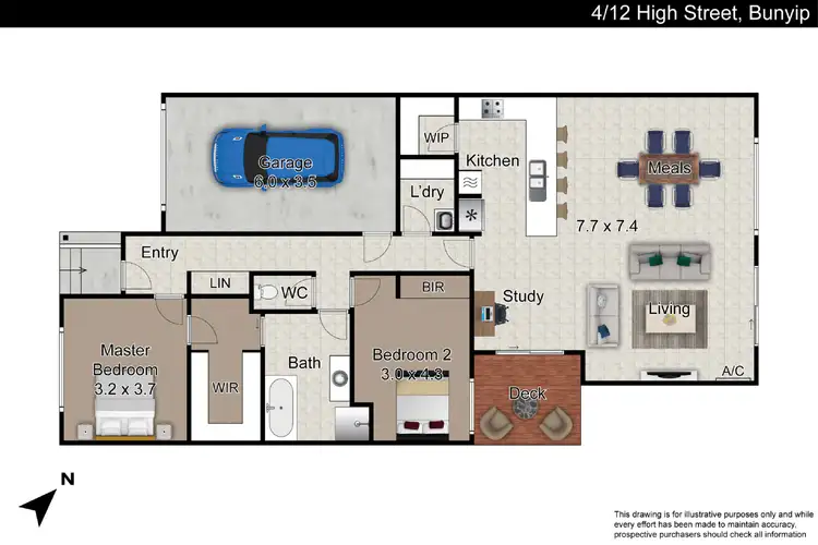 Floorplan of Homely unit listing, 4/12 High Street, Bunyip VIC 3815