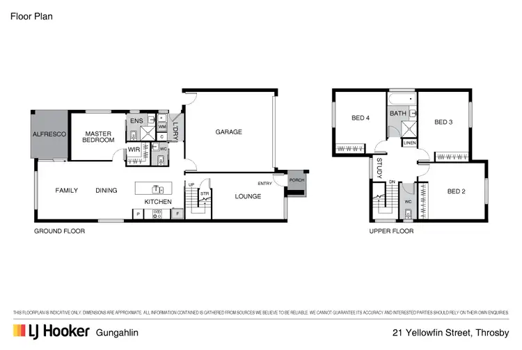 Floorplan of Homely house listing, 21 Yellowfin Street, Throsby ACT 2914