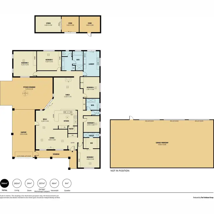Floorplan of Homely house listing, 969 Light Pass Road, Vine Vale SA 5352