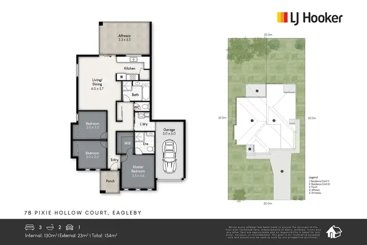 Floorplan of Homely unit listing, 7B Pixie Hollow Court, Eagleby QLD 4207