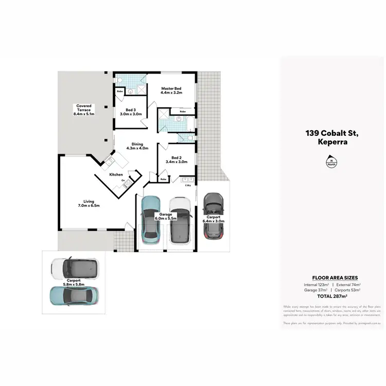 Floorplan of Homely house listing, 139 Cobalt Street, Keperra QLD 4054