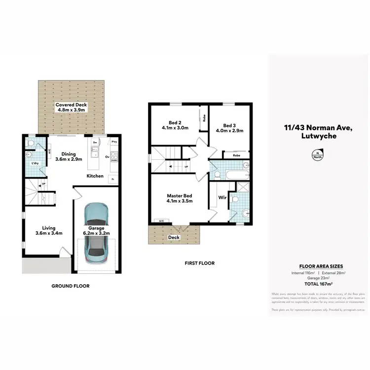 Floorplan of Homely townhouse listing, 11/43 Norman Avenue, Lutwyche QLD 4030