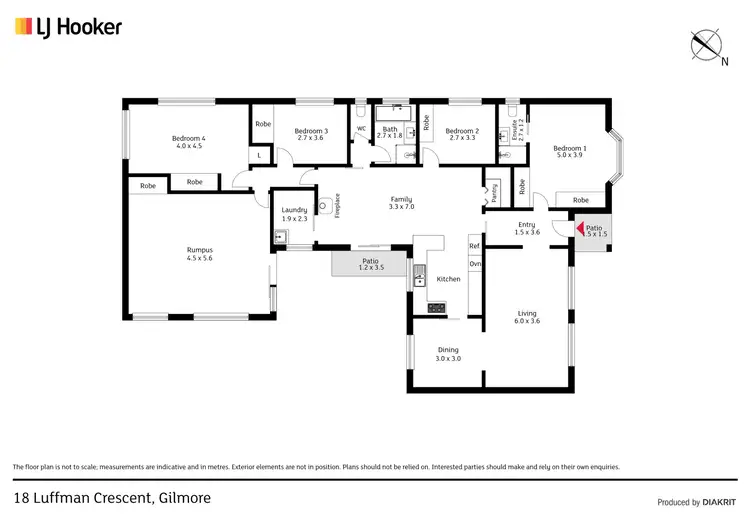Floorplan of Homely house listing, 18 Luffman Crescent, Gilmore ACT 2905