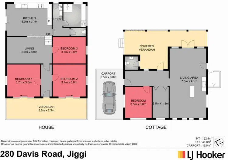 Floorplan of Homely rural property listing, 280 Davis Road, Jiggi NSW 2480