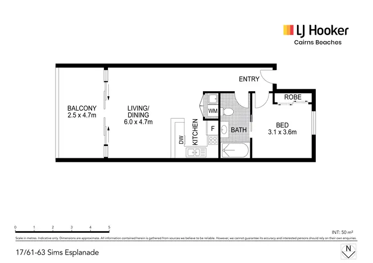 Floorplan of Homely unit listing, 17/61-63 Sims Esplanade, Yorkeys Knob QLD 4878