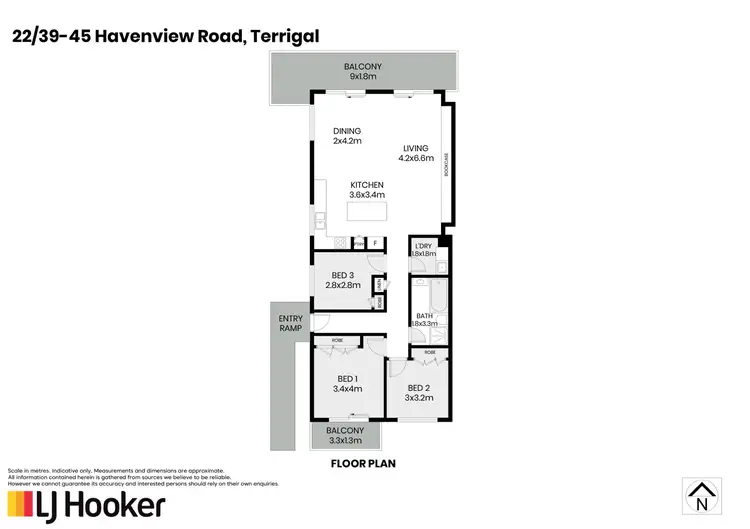 Floorplan of Homely unit listing, 22/39-45 Havenview Road, Terrigal NSW 2260