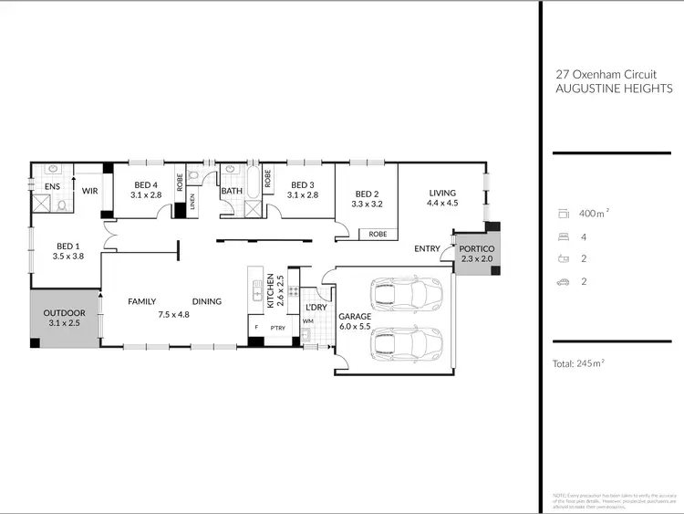 Floorplan of Homely house listing, 27 Oxenham Circuit, Augustine Heights QLD 4300