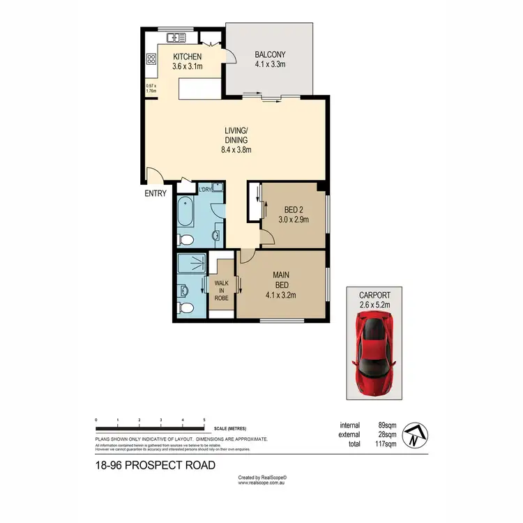 Floorplan of Homely unit listing, 18/96 Prospect Road, Gaythorne QLD 4051