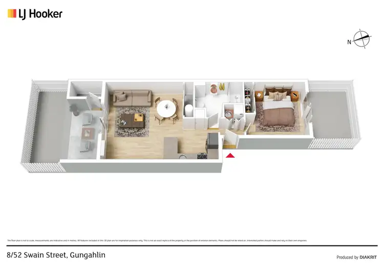 Floorplan of Homely apartment listing, 8/52 Swain Street, Gungahlin ACT 2912