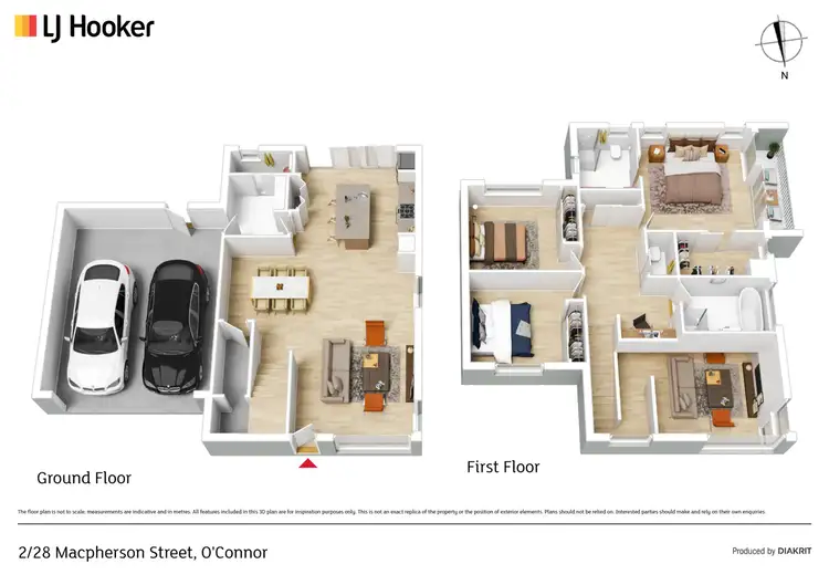 Floorplan of Homely townhouse listing, 2/28 Macpherson Street, O'connor ACT 2602